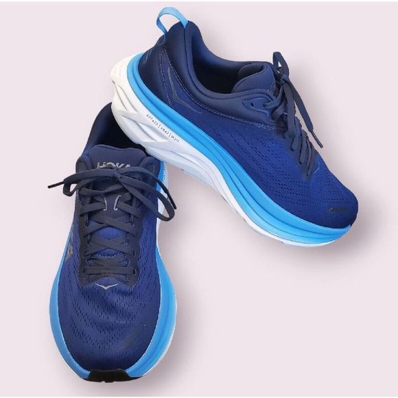 Hoka One One Other - Hoka One One Bondi 8 1123202 Osaa Blue Men's 10 D (Uk-9.5) Shoes Running | EUC